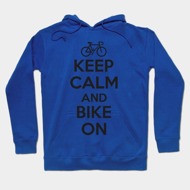 Keep calm and bike on Hoodie by nektarinchen